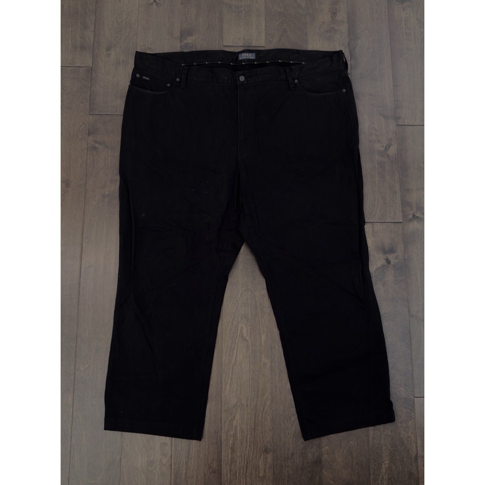 Polo Ralph Lauren Men Five Pocket Black Stretch Classic Fit Chino Pants 48BX28.5